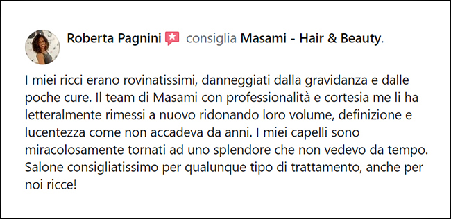 Ricostruzione Capelli: testimonianza per gravidanza