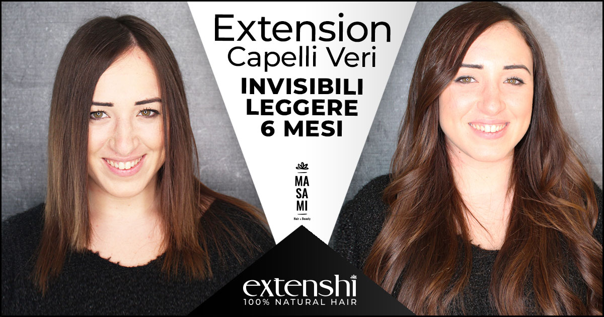 Extension Capelli Veri 100% Naturali con Cheratina | Metodo Extenshi