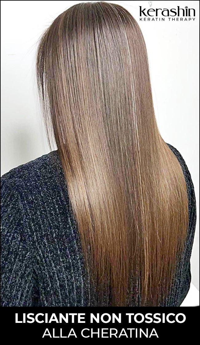 Trattamento lisciante capelli professionale alla cheratina | Metodo Kerashin | DOPO