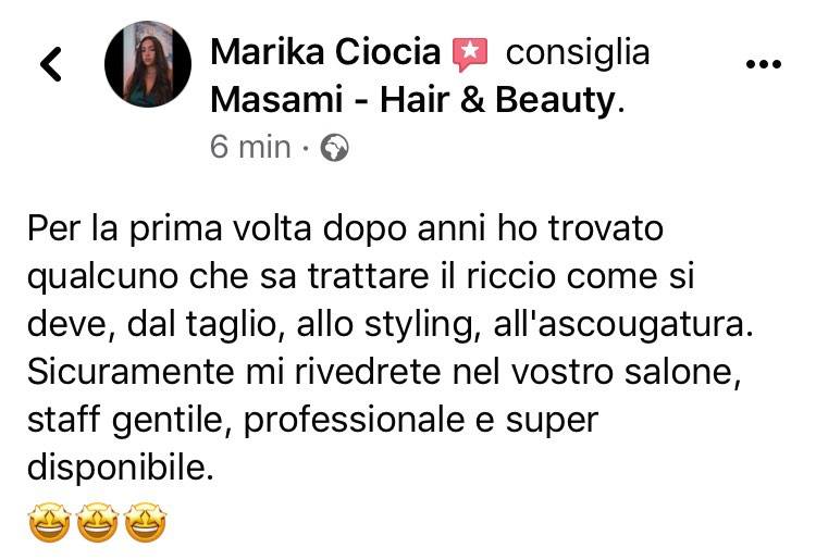 Taglio Capelli Mossi a Bari da asciutto | MASAMI - Hair & Beauty