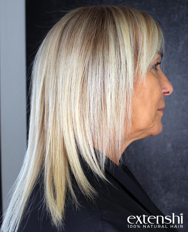 Extension Bari con capelli veri naturali al 100% | Metodo Extenshi