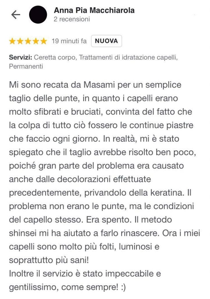 Riparazione capelli rovinati da decolorazioni e piastra a Bari | Metodo Shinsei