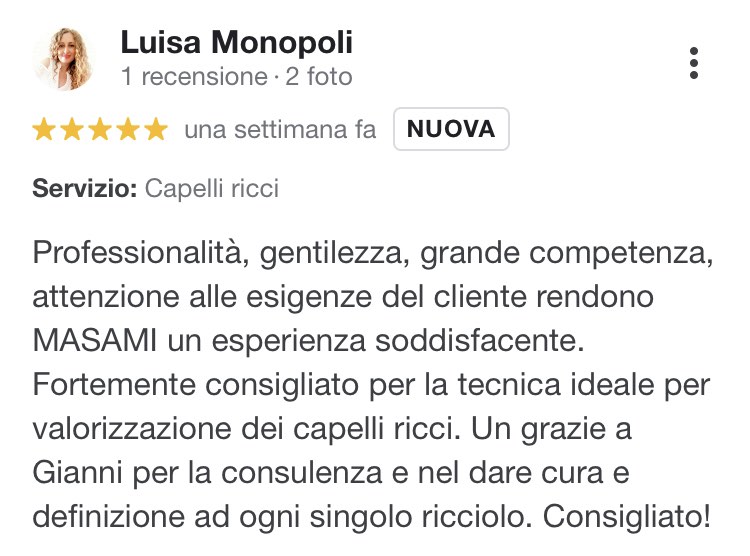 Miglior parrucchiere per trattamenti capelli ricci a bari