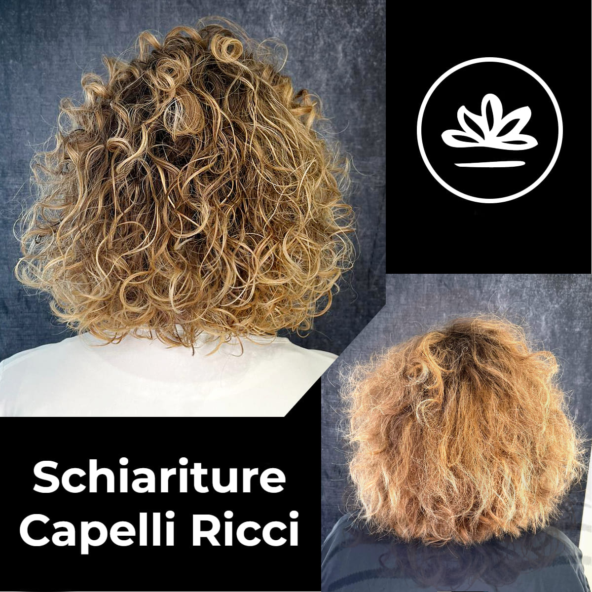 schiaritura decolorazione balayage shatush sharpel capelli ricci decolorati secchi crespi bari taranto lecce foggia brindisi puglia