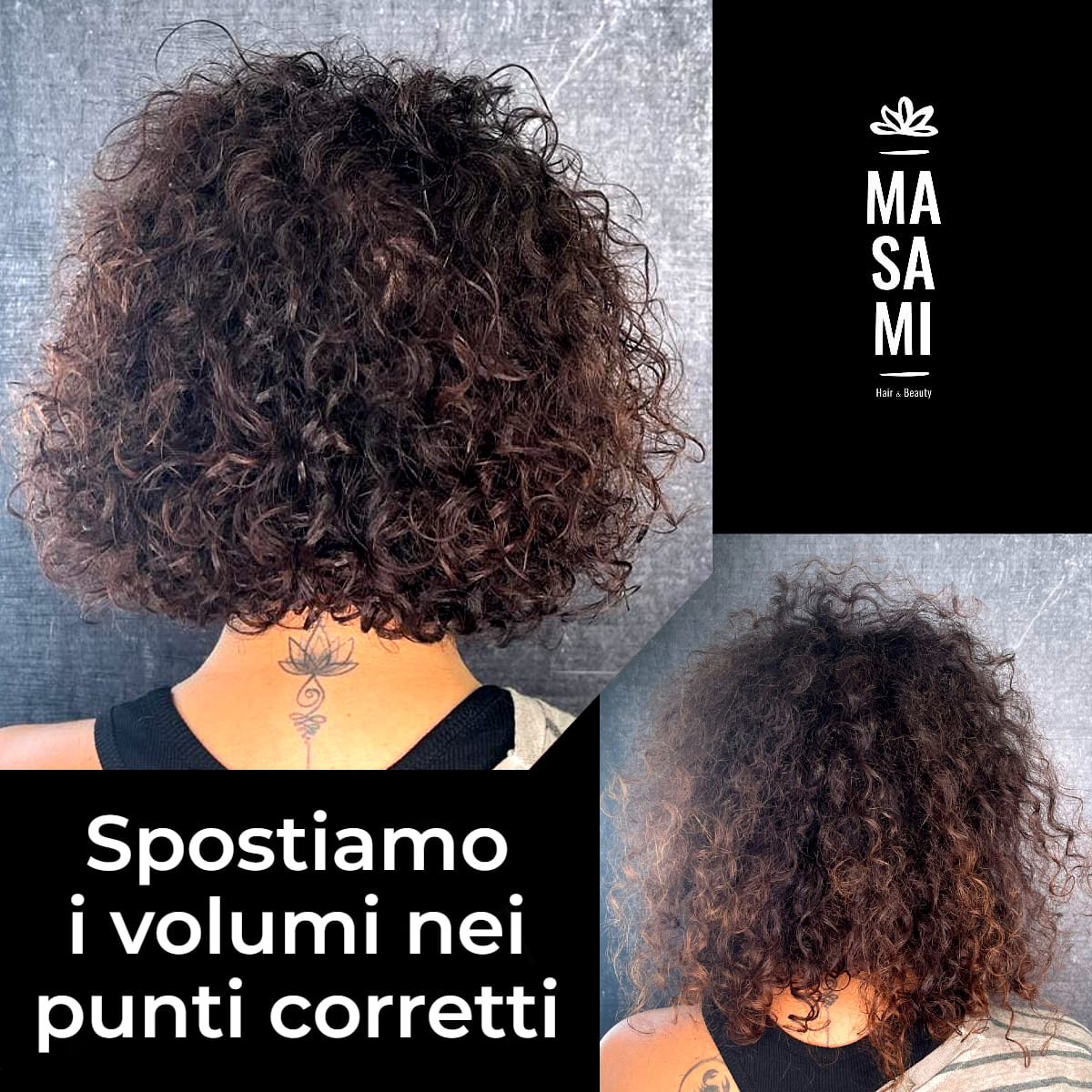 spostare volumi nei punti corretti capelli ricci bari taranto lecce foggia brindisi puglia