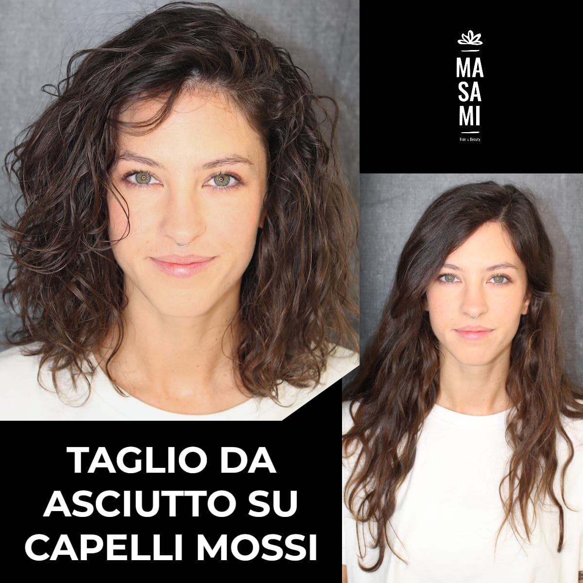 taglio da asciutto su capelli mossi dorai bari taranto lecce foggia brindisi puglia